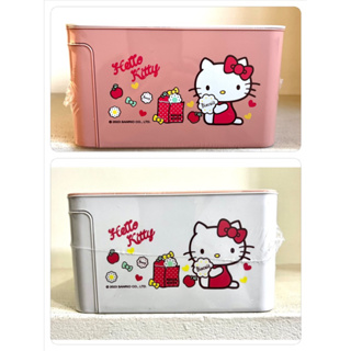 正版 三麗鷗 授權 Hello Kitty 凱蒂貓 KT 側邊隱藏式 多功能面紙盒 塑膠衛生紙盒 面紙盒 筆筒 置物盒