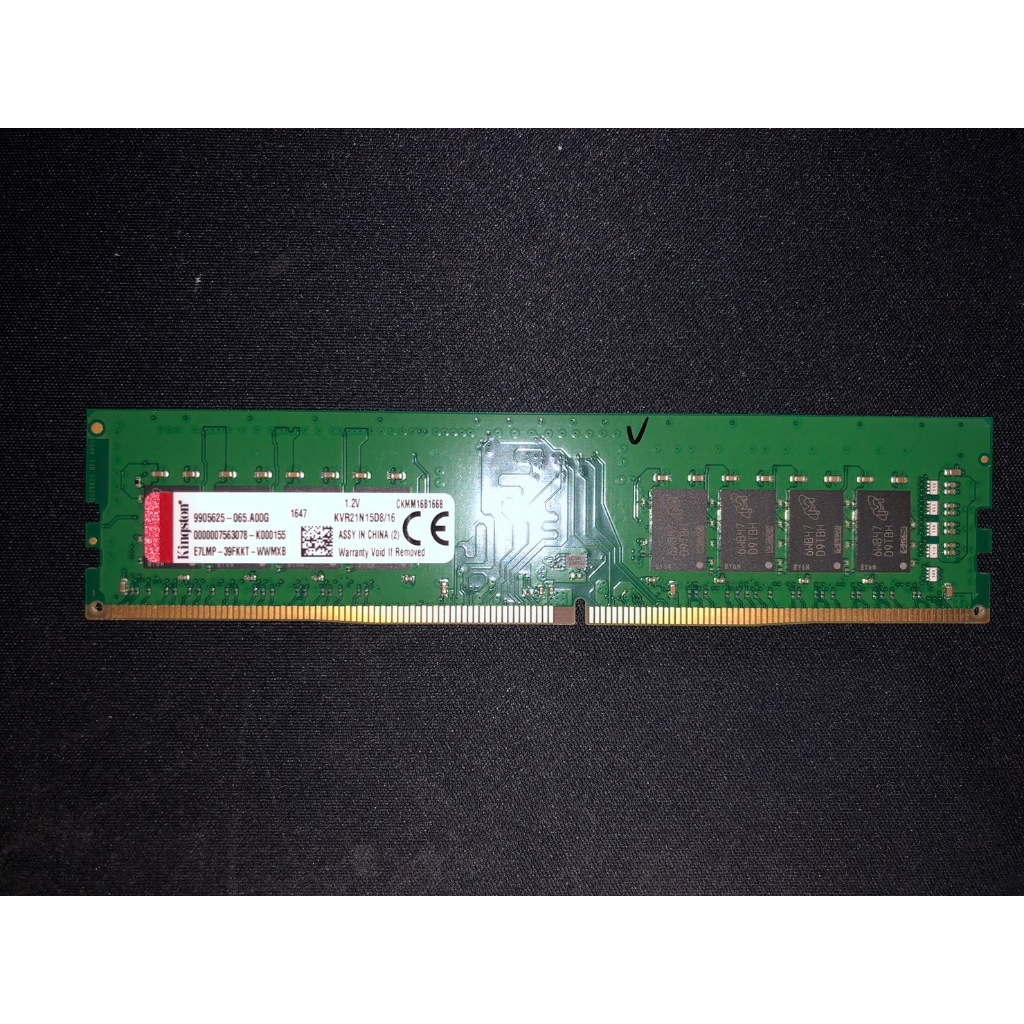 金士頓  DDR4 2133 16G 16GB 雙面 KVR21N15D8/16