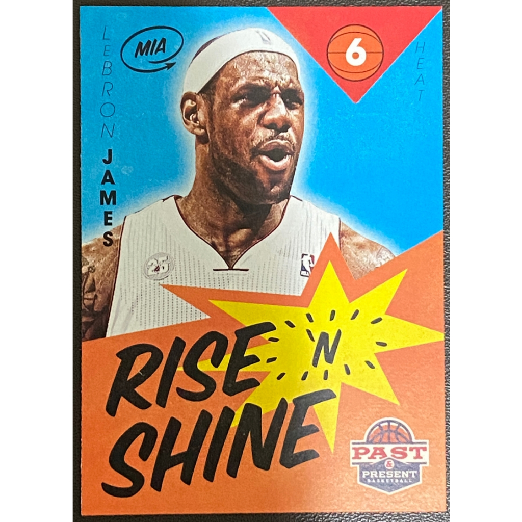 NBA球員卡 2012-13 Past &amp; Present Rise'nShine #63 LEBRON JAMES特卡
