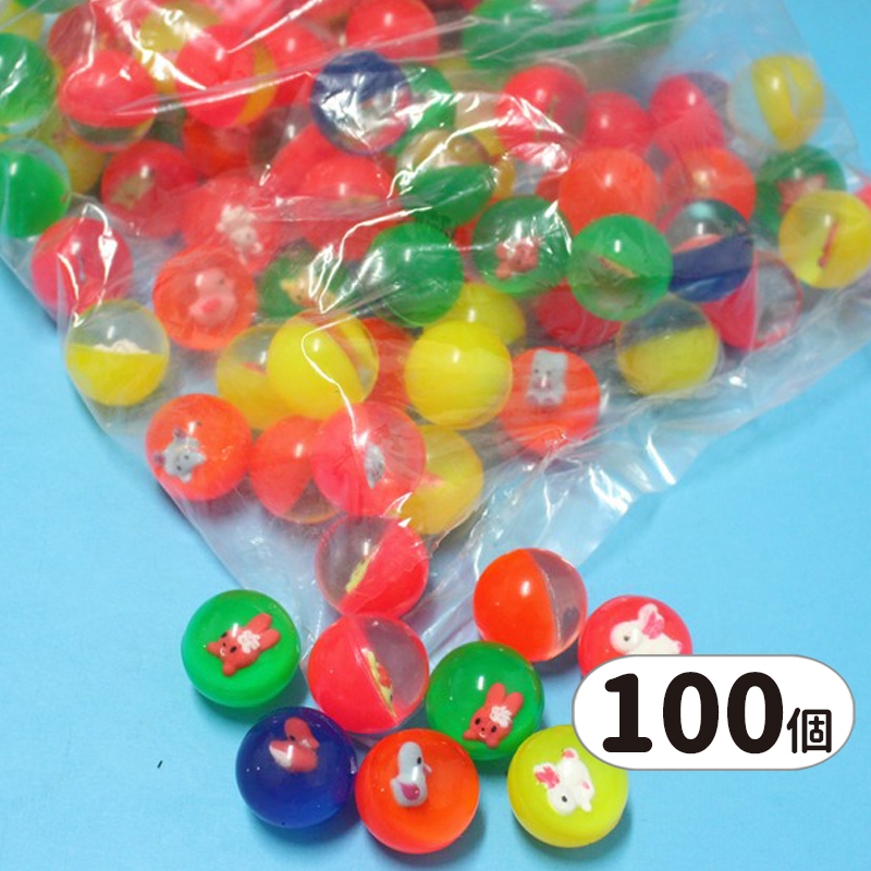 中彈力球 35mm 水撈球 彈跳球 /一大袋100個入 跳跳球 水漂球 橡膠球玩具 -YF11597