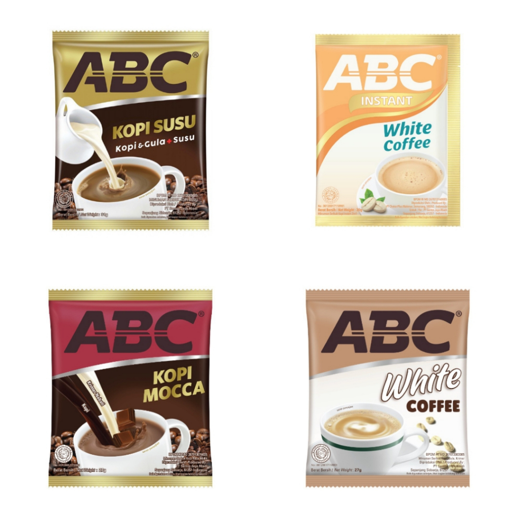 印尼 ABC Kopi 三合一 3in1 即溶 沖泡 咖啡 白咖啡 摩卡 咖啡粉 white coffee powder