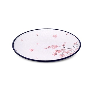 【堯峰陶瓷】日本美濃燒 雪楓葉系列 7.5吋盤 單入點心盤 沙拉盤 燒肉盤|圓盤| 淺式盤|日本製