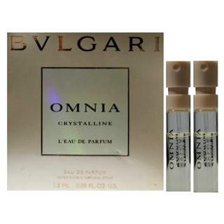 Bvlgari Omnia Crystalline L’Eau 晶澈淡香精 1.5ml x 2 無外盒 二手新品