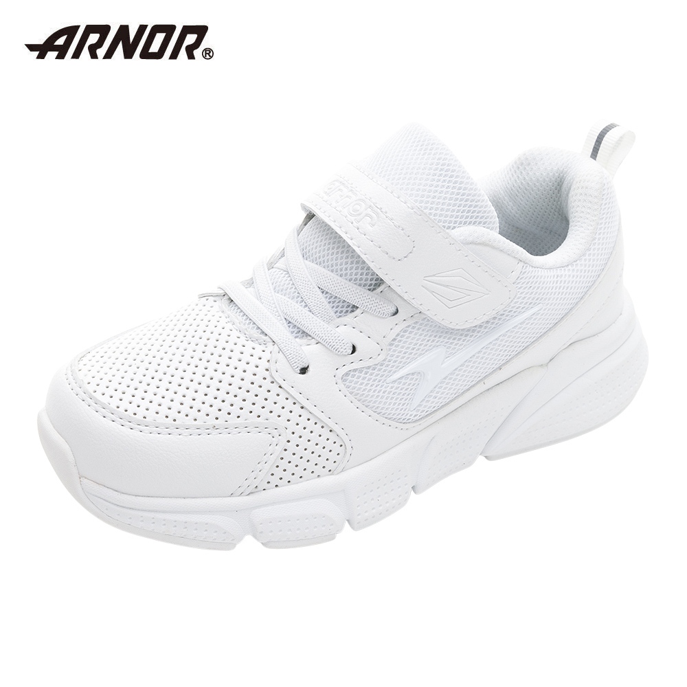 ARNOR 輕量緩震運動鞋 中大童鞋 霜白色/ARKR38299/K Shoes Plaza