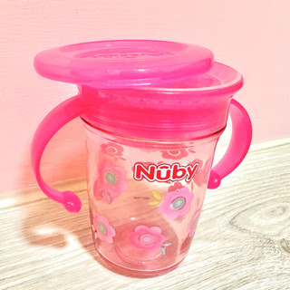 Nuby Tritan 魔術杯 水杯 240ml 6個月以上 二手