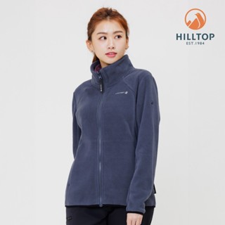 【Hilltop山頂鳥】POLARTEC立領刷毛外套(可銜接GORE-TEX外件) 女款 墨灰｜PH22XFZ3ECK0