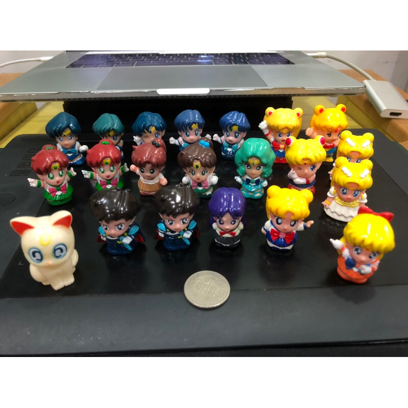 美少女戰士 指人形 老物 空心 軟膠 人偶 公仔 水手月亮 月亮仙子 水手水星 木星仙子 安迪米奧王子 希蕾妮蒂公主 貓