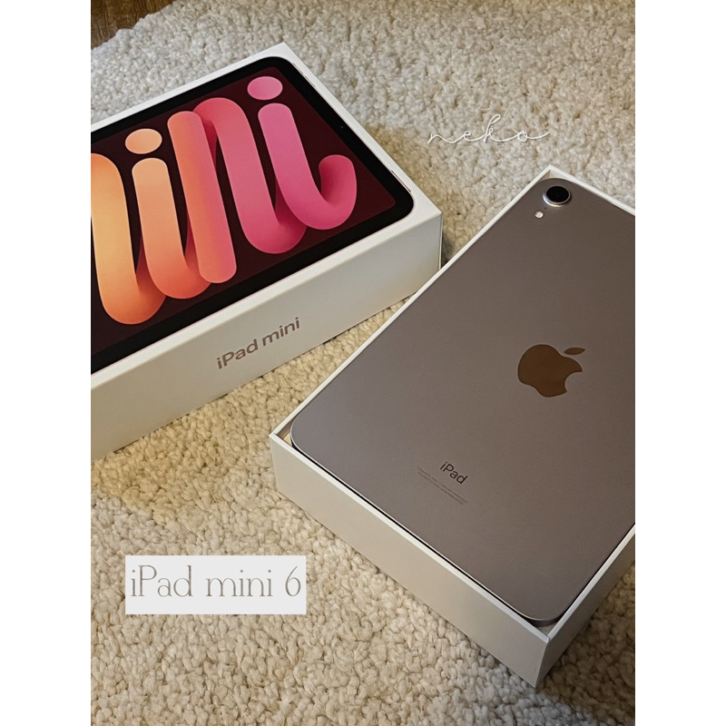 iPad mini 6 _二手 64G Wi-Fi 粉紅色/玫瑰金 含保護套