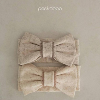 Peekaboo 水彩花滾蕾絲蝴蝶髮帶【現貨】寶寶髮帶 嬰兒髮帶 新生兒髮帶 女童 兒童髮飾 洗臉髮帶 韓國童裝
