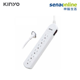 kinyo cg3166 1開6插 安全延長線 6呎