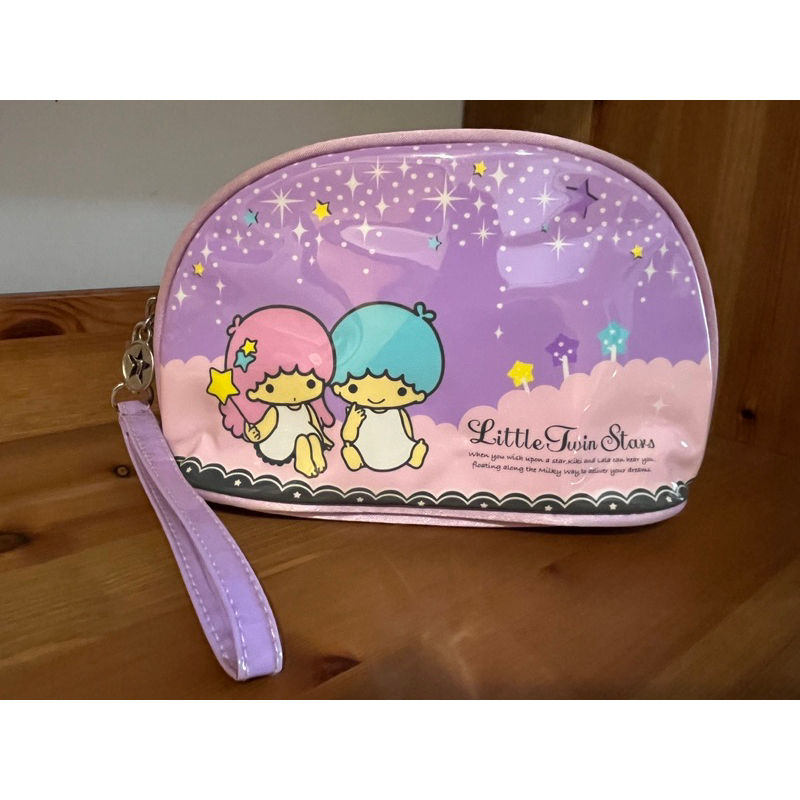 三麗鷗雙子星手提化妝包，附鏡，21×6.5×14公分