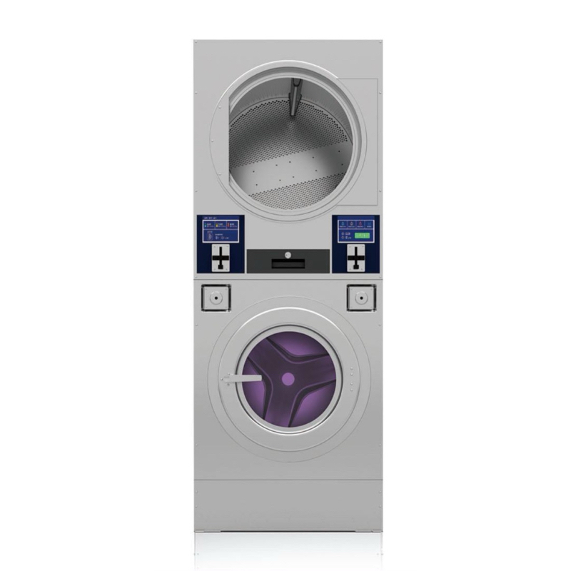 投幣式洗衣烘乾機（下層洗衣上層烘衣）可當寵物用品洗衣專用(容量16kg)