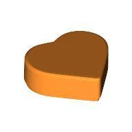 LEGO 樂高 39739 橘色 心型 愛心 平滑平板 Tile Round 1x1 Heart 6258993