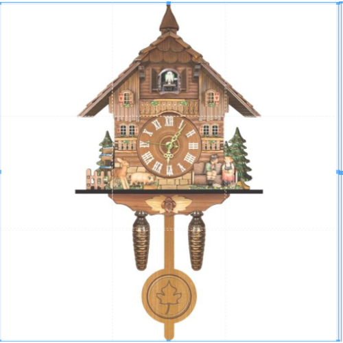 🔥日式布谷鳥掛鐘創意德國黑森林款咕咕鐘創意時鐘家居裝飾壁掛布谷鳥鐘