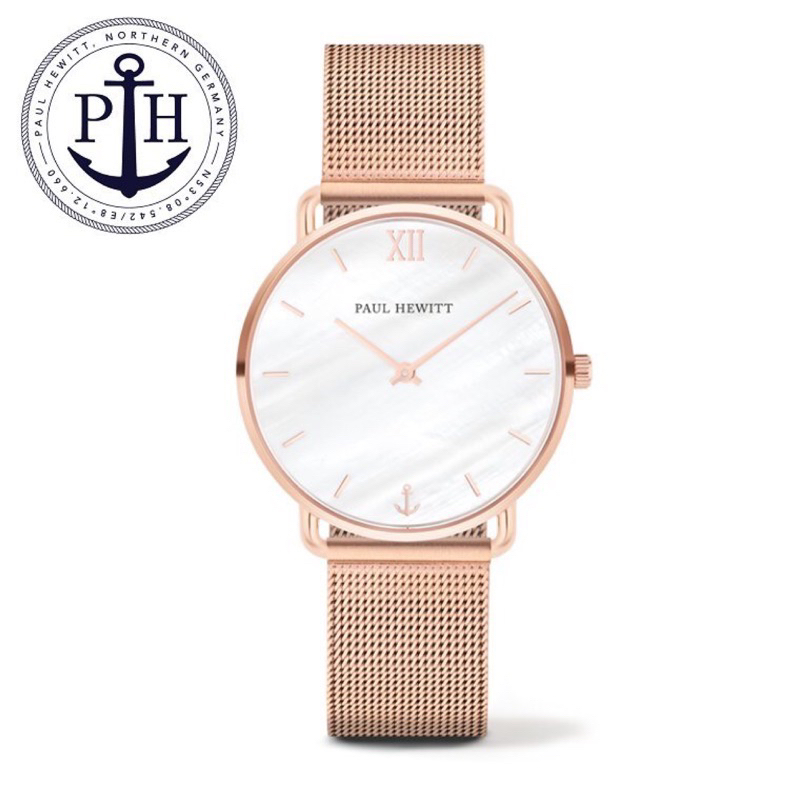 Paul Hewitt 手錶 海錨品牌 玫瑰金大理石紋 8成新