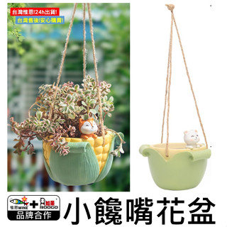 WINE臺灣惟恩 微景觀 小饞嘴花盆 盆栽 花盆 多肉 小屋 盆栽 造景 花瓶 園藝 玉米 青芒果