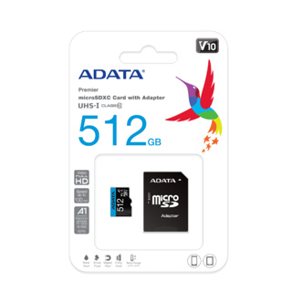 威剛 ADATA 512G Premier microSD UHS-I U1 記憶卡 R100M W25M