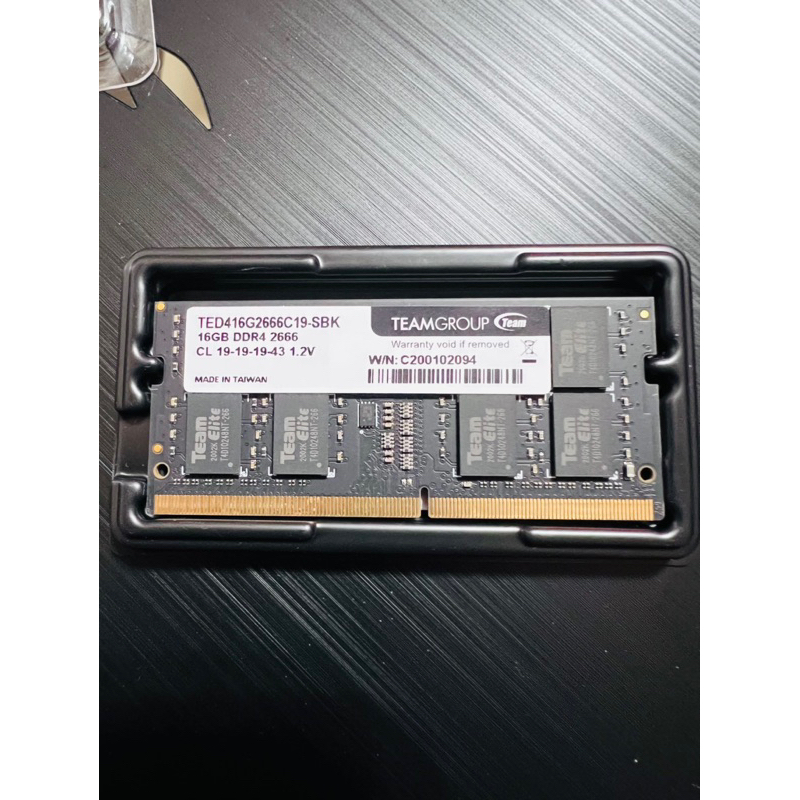 Teamgroup DDR4 2666 16g 筆電用記憶體
