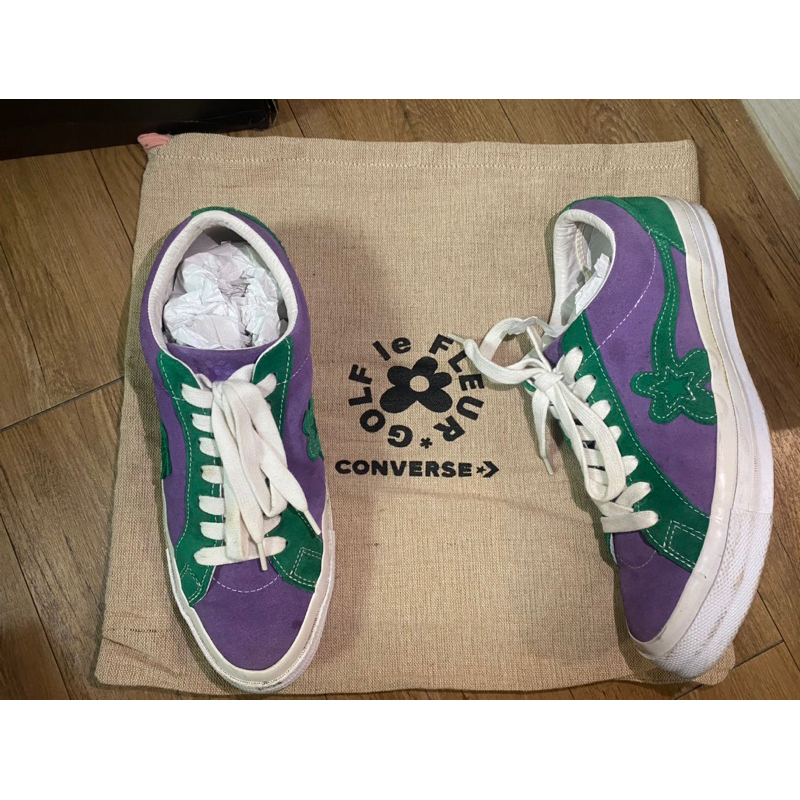 9成新 Golf Le Fleur × converse One Star OX 紫綠 休閒 運動  162128C