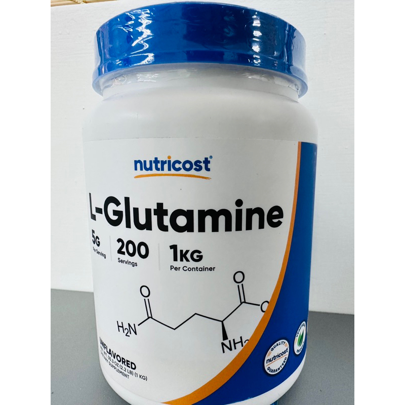 [Nutricost] L-Glutamine 左旋麩醯胺酸 1公斤 美國原裝 化療術後