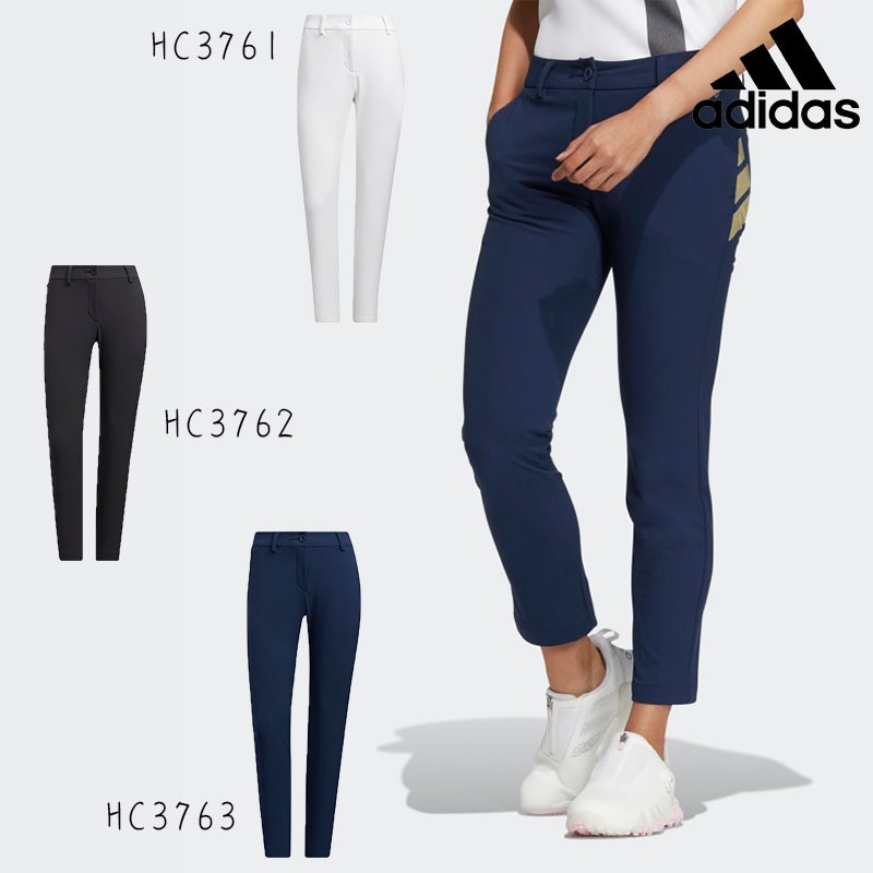 ＊立航高爾夫＊Adidas 3-BAR 女長褲 #HC3761 / HC3762 / HC3763,白 / 黑 / 深藍