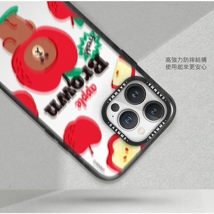 GARMMA LINE FRIENDS 蘋果15 Pro Max 經典款保護殼 15水果系列-熊大15 Pro手機殼