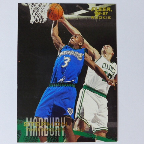 ~Stephon Marbury/馬布瑞~NBA球星/馬大帥.1997年FLEER RC.新人卡