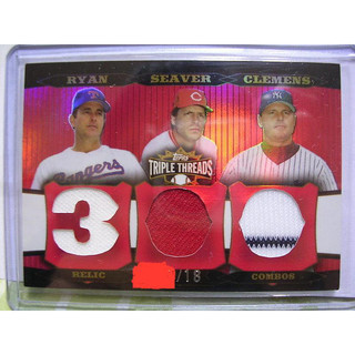 2006 topps 名人堂300勝三巨頭!超低限量18張!Clemens,Nolan Ryan,Tom Seaver