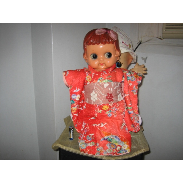 日本早期 和服 大Q比 賽璐璐 娃娃 (售價:5萬8千元整)