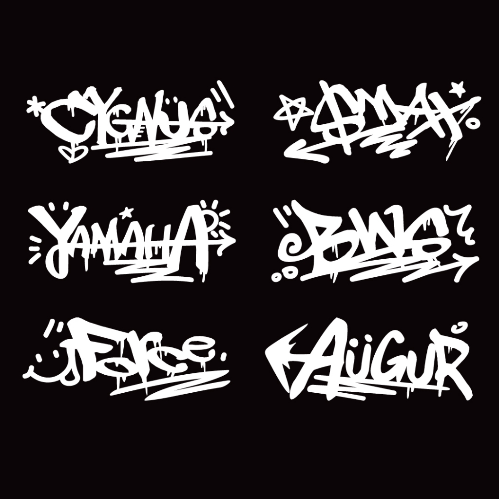 反光屋FKW 勁戰7 勁戰七代 AUGUR NMAX FORCE R15 MT15 YAMAHA 車貼 塗鴉反光貼紙