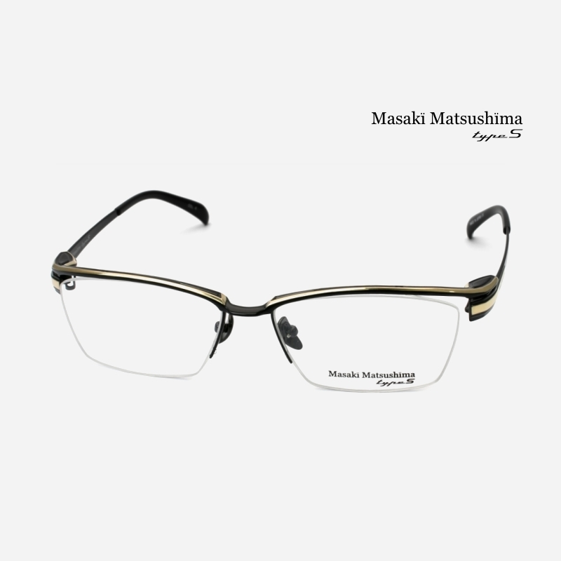 Masaki MF5081 松島正樹眼鏡｜TYPE S 系列 純鈦寬臉流線眉框眼鏡 男生品牌眼鏡框【幸子眼鏡】