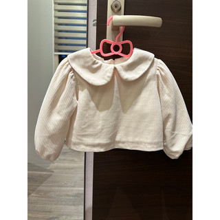 🌟二手童裝👶 韓系平價服飾-女寶冬季娃娃領上衣(已售出)