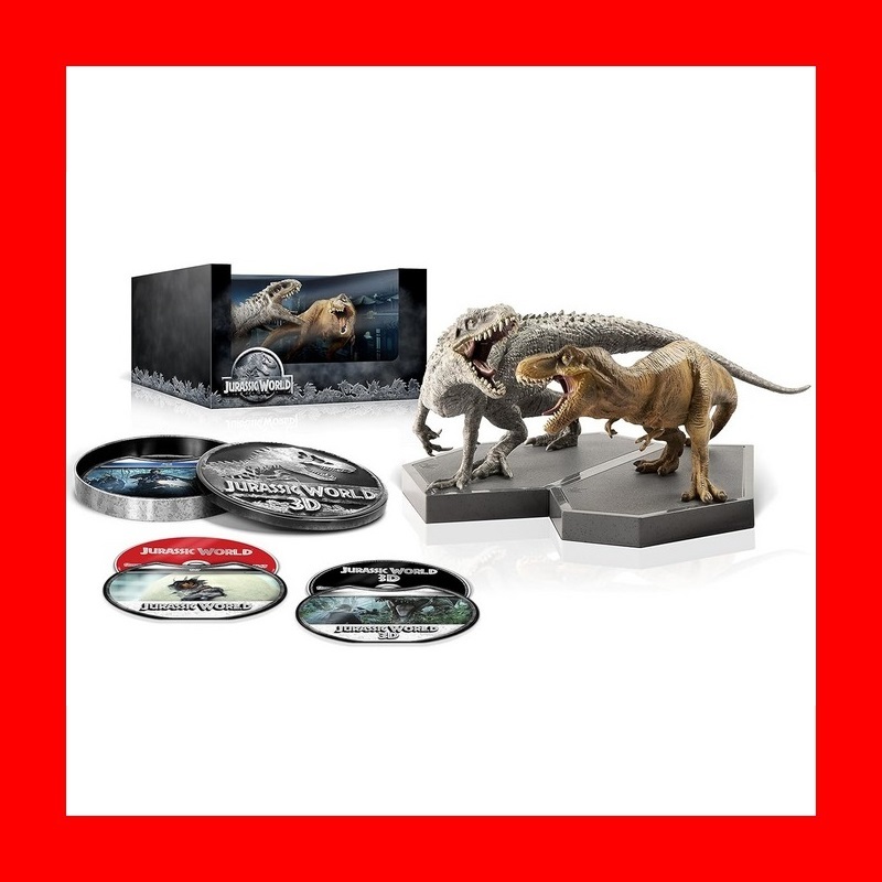 【BD藍光3D】侏儸紀世界3D+2D+DVD限量恐龍禮盒組(英文字幕)Jurassic World侏羅紀世界
