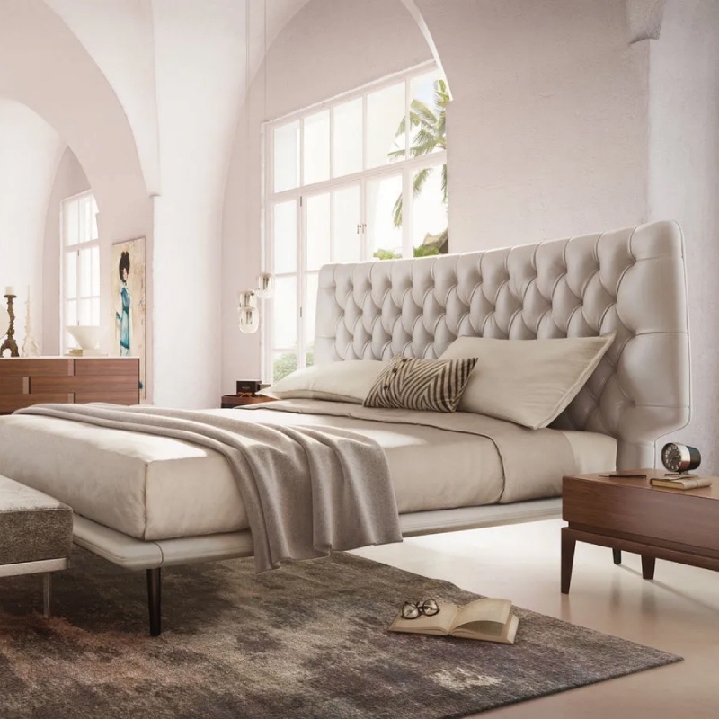 【訂製】Natuzzi Italia Dolcevita 復刻 床架 台中 新麗家具 台灣製造 設計師 床台 造型床架