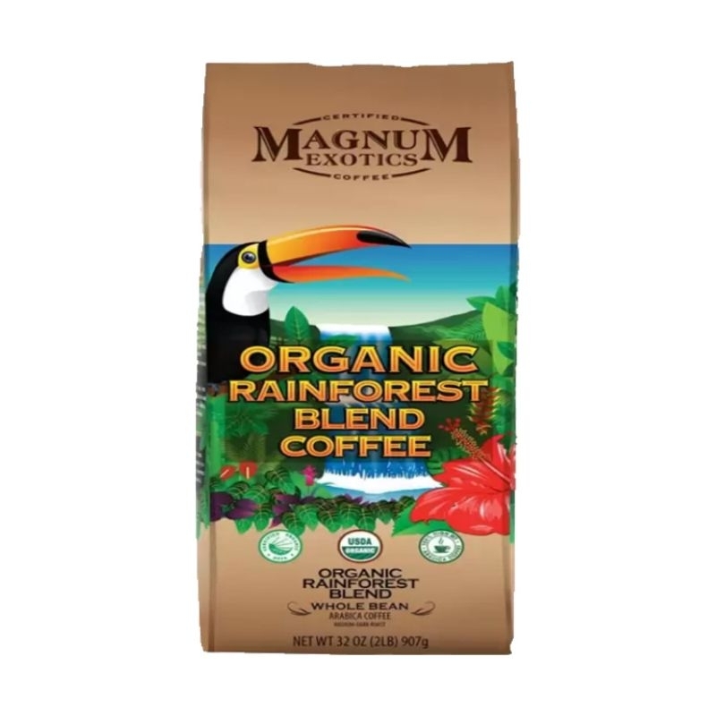 免運 快速出貨 Magnum 熱帶雨林有機咖啡豆 907公克 好市多