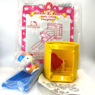 ‼️絕版‼️全新 2001年 麥當勞 Hello kitty遊樂園溜滑梯 公仔 填充玩偶 絨毛娃娃 布偶 居家擺飾