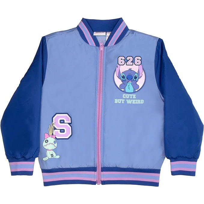 預購❤️官方正貨❤️美國迪士尼 史迪奇 stitch 女童 外套 外套 夾克 棒球外套