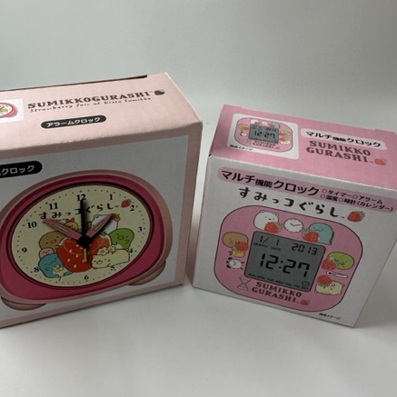 日本帶回 現貨 角落生物 San-X 小鬧鐘 造型鐘 指針時鐘 夜燈功能 多功能時鐘 計時器 溫度計