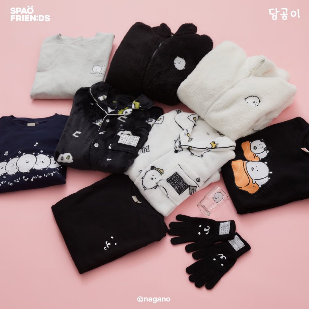 lagom lilac🇰🇷預購│SPAO 自嘲熊 담곰이 Nongdamgom 短袖睡衣 絨毛睡衣 大學踢 短袖踢