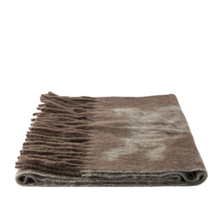 Burberry 戰馬棕色羊毛圍巾 | ASCE