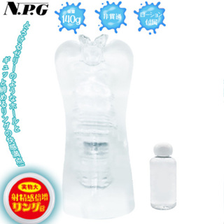 日本NPG│日本原裝進口 3娘 透明果凍自慰器 套裝 附緊環及潤滑液
