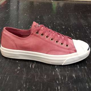 Converse Jack Purcell 開口笑 酒紅 皮革 復古刷舊 水洗刷色 奶油底