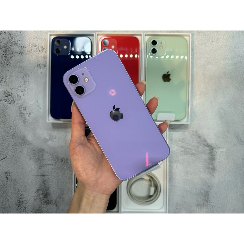 最高折＄5000♠️福利機 iphone 12 128G  紫色 台灣貨 86%