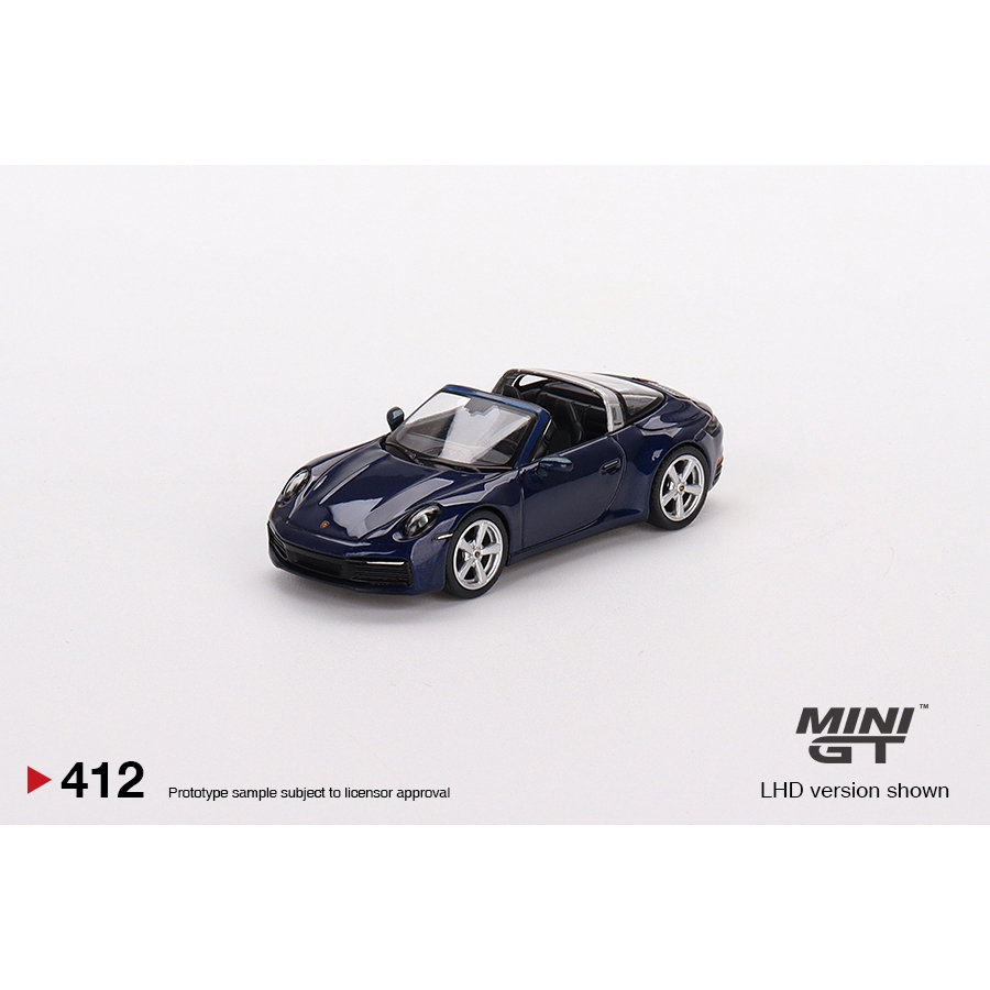 【模物雜貨店】MINI GT No.412 Porsche 911 Targa 4S Gentian 藍