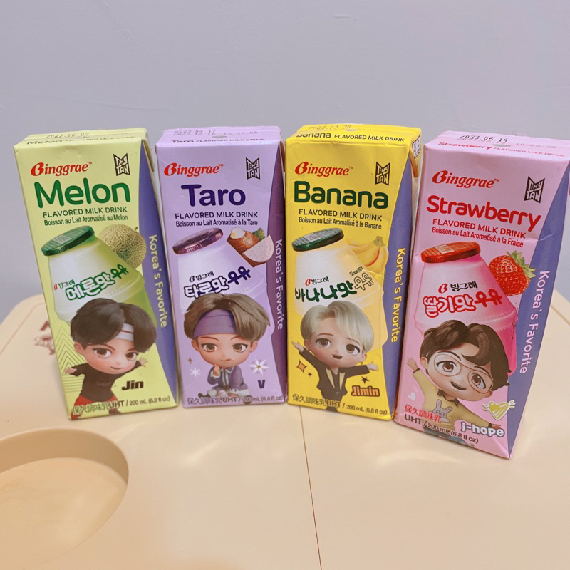 現貨 binggrae韓國香蕉牛奶 草莓牛奶 香草牛奶200毫升