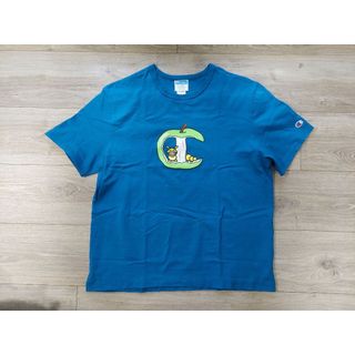 Dickies 蘋果Logo水藍短T XL 大尺碼