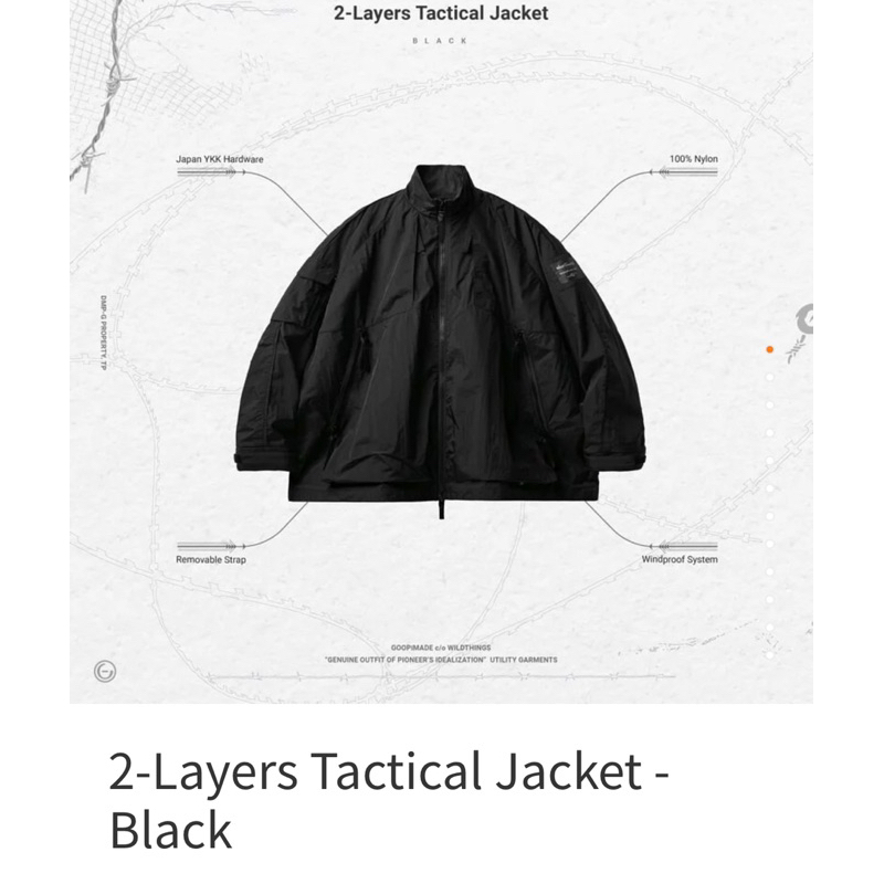 收到了 🫡Goopi 2-Layers Tactical Jacket 2色皆可