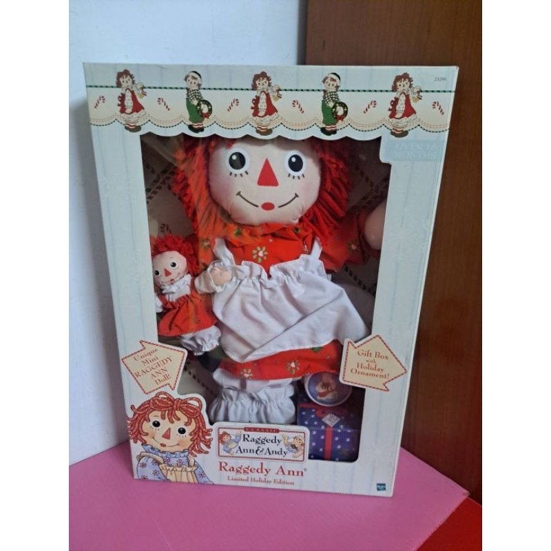 Raggedy Ann &amp; Andy doll 安娜貝爾布娃娃 復古娃娃 毛線頭髮娃娃 母子母女娃娃