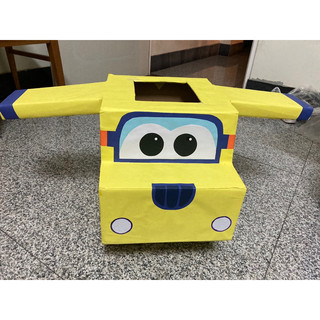 Super wings 萬聖節手做DIY紙箱