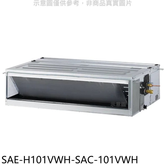 SANLUX台灣三洋【SAE-H101VWH-SAC-101VWH】變頻冷暖吊隱式分離式冷氣(含標準安裝)
